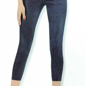 Leggings Donna Cotone Elasticizzato - Disponibile nel Colore Blu Scuro