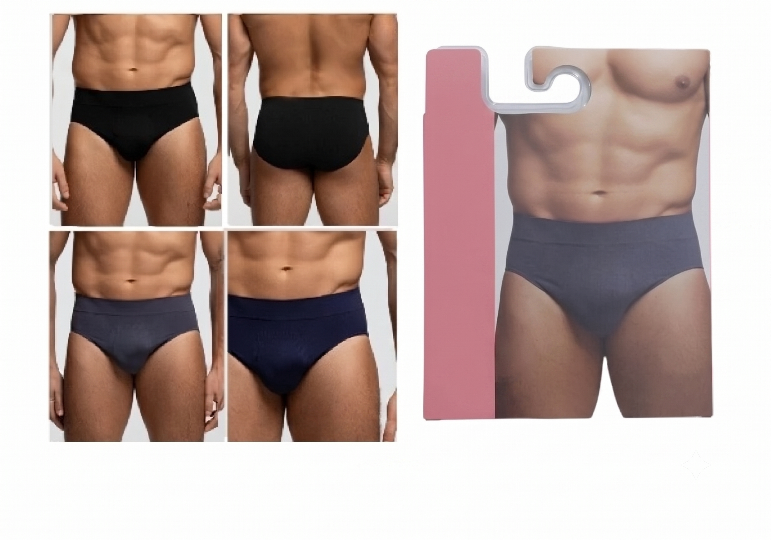 3 Pezzi Slip Microfibra Costa Pompea Uomo Anatomico Intimo Mutanda Vari Colori