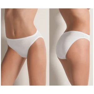 3x SLIP DONNA COTONELLA IN COTONE ELASTICIZZATO COLORI BIANCO E NERO TG 3 4 5